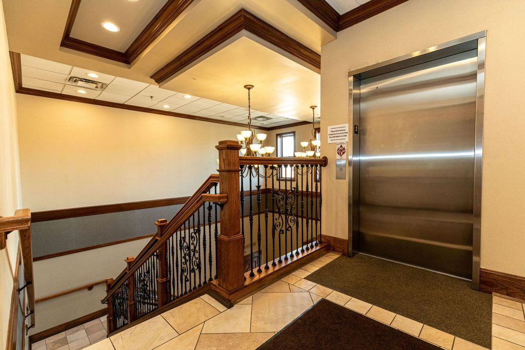 Elevator inside our Montgomery OH dental office