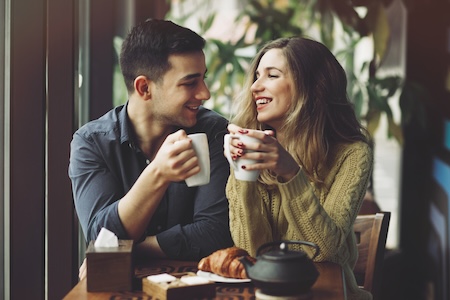 couple drinking coffee